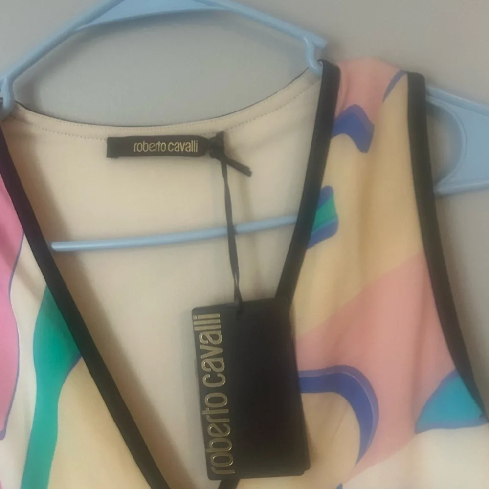 Roberto Cavalli Multicolor Abstract Mini Dress - Picture 4 of 8